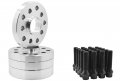 4 Pc 5x130 Mm Hub Centric Wheel Spacers 71 H B 20 25 Thick  Black 14x1 5 Conical Lug Bolts For Porsche Vehicles Aftermarket 