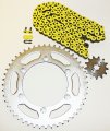 Yellow Chain And Sprocket Fits 2005-2014 Yamaha Tt-r230 230 12 49 110l