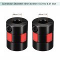 Uxcell Shaft Coupling 8mm To Bore L25xd20 Aluminum Alloy Flexible Coupler Joint For Servo Stepped Motor