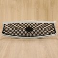 Kuafu Front Grille Grill Compatible With 2014-2017 Infiniti Q50 All Model Bumper Upper Hood Painted Chrome Black Silvery