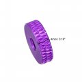Uxcell Flat Knurled Nut M4 X 14mm 4mm Thumb Nuts Lock Adjusting Aluminum Alloy Purple 5pcs