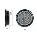 Partsam 2pcs 4 Round Led Trailer Tail Lights 40 White Reverse Back Up For Rv Trucks Waterproof Sealed Fog Flush Mount Truck