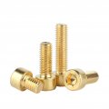 Seroni 5 20pcs Pure Brass Hex Socket Cap Head Screws Key Screw Bolt M2 M3 M4 M5 M6 M8 M10 Color 20mm Size 5pcs