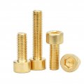 Seroni 5 20pcs Pure Brass Hex Socket Cap Head Screws Key Screw Bolt M2 M3 M4 M5 M6 M8 M10 Color 20mm Size 5pcs