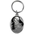 Siskiyou Automotive Metal Key Chain Washington Wolf Enameled Details 
