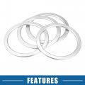 A Absopro Car Ac Air Vent Outlet Cover Ring Trim For Toyota Tundra 2014-2021 Silver Tone Set Of 4
