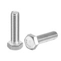 2pcs M8-1 25 X 30mm Left Hand Hex Head Bolt 304 Stainless Steel Reverse Fully Threaded Fastener Screws Bolts For Machinery 