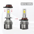 2pcs 9012 Hir2 Led Headlight Adapter Base Bulb Sockets Retainer Holder Universal For Car Black