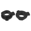 2pcs 9012 Hir2 Led Headlight Adapter Base Bulb Sockets Retainer Holder Universal For Car Black