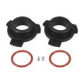 2pcs 9012 Hir2 Led Headlight Adapter Base Bulb Sockets Retainer Holder Universal For Car Black