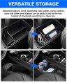 Autorder Custom Fit For 2pcs Center Console Organizer 2022 2023 Kia Ev6 Accessories Armrest Storage Box Secondary Insert Tray