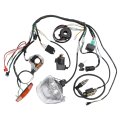 Full Electrics Wiring Harness Kit For 50cc 70cc 90cc 110cc 125cc Chinese Atv Quad Bike 4 Wheeler Includes Cdi Coil Magneto 