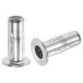 5 16-18 Multi-grip Rivet Nuts 6pcs Pre-bulbed Shank Flat Head Threaded Insert Nut 304 Stainless Steel Plus For Construction 