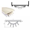 Gray Replacement Vinyl Weatherseal For Wrap Around Door Bottom Shoe 36