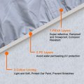 Uxcell 3xxl Peva Car Cover Outdoor Waterproof Breathable Snow Heat Resistant 570 X 190 160cm