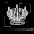 Factory Style Rear Wheel Bearing Hub Compatible With Mazda Cx-9 Awd 2007-2015 Driver Or Passenger Side Bare Steel
