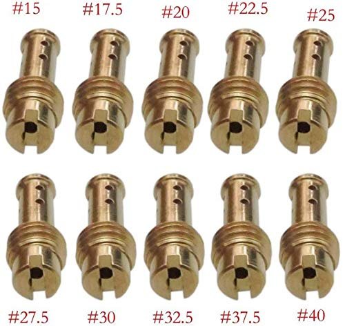 10pcs Pilot Slow Jet Kit For Mikuni Vm Tm Tmx Vm22 210 Ax100 En Gn Tzr Tms Carburetor 15 37 5
