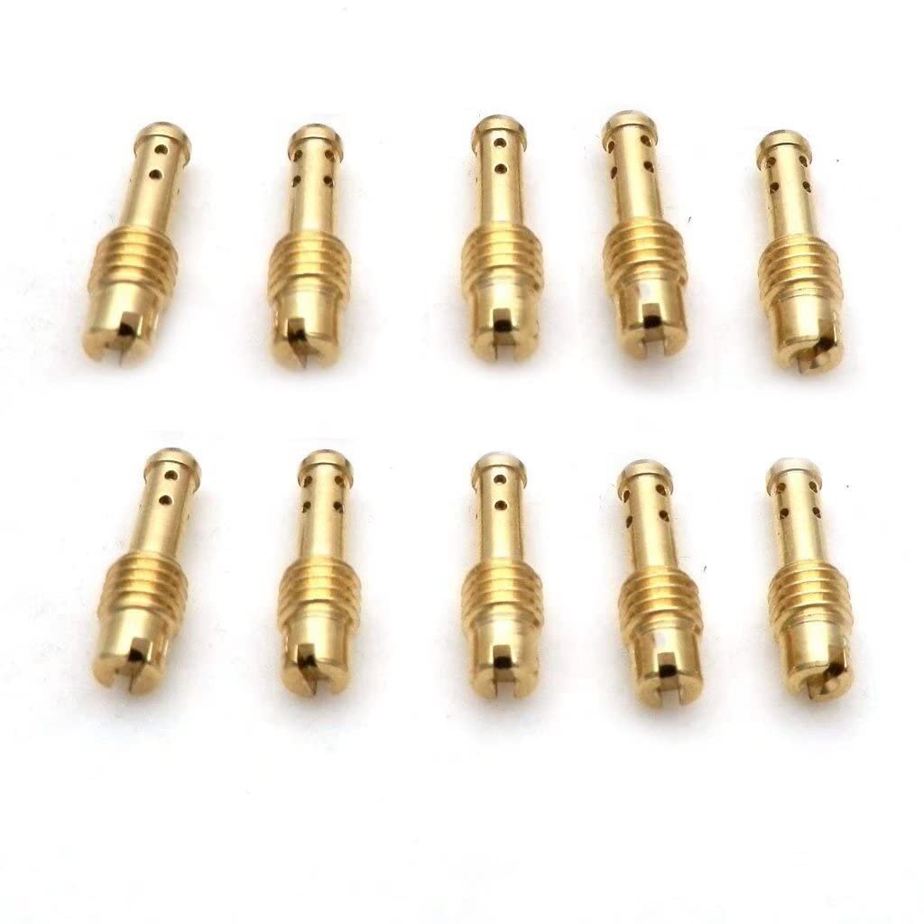10pcs Pilot Slow Jet Kit For Mikuni Vm Tm Tmx Vm22 210 Ax100 En Gn Tzr Tms Carburetor 15 37 5