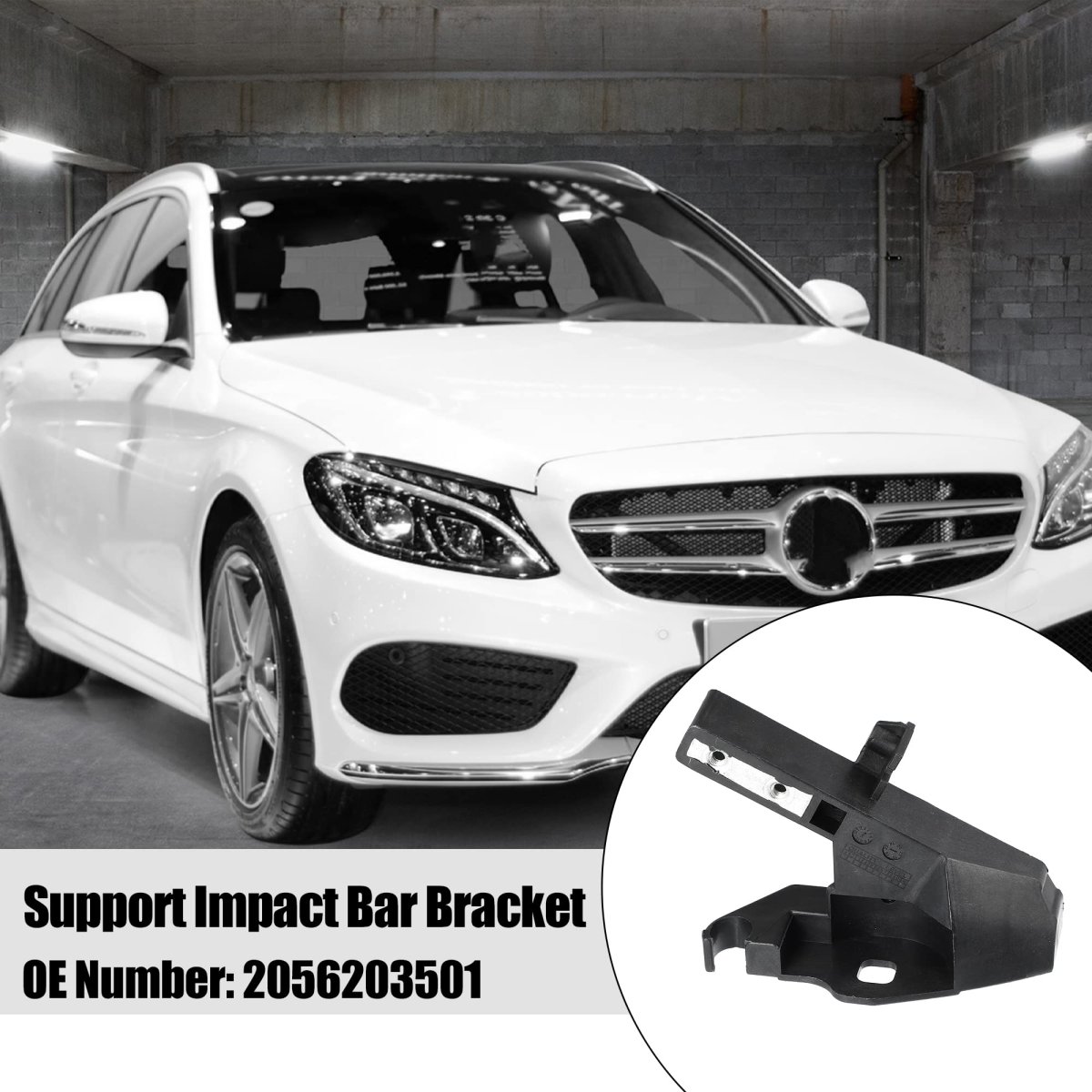 Car Front Right Support Impact Bar Mounting Bracket Brace 2056203501 For Mercedes-benz C300 2015-2021 C43 Amg 2017-2021