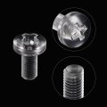M8x16mm Plastic Phillips Bolts 30pcs Pc Pan Head Machine Screws Transparent 