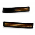 Sequential Turn Signal Vipmotoz Dark Smoked Amber Led Strips Side Mirror Indicator Marker Light Blinker Lamp Replacement For