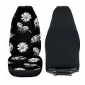 Ladybug Daisy Front Seat Cover Saddle Blanket Universal Bucket Seats Protector Decorative Auto Interior Accessory For Women