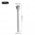 Uxcell Tungsten Carbide Rotary Files 1 8 Shank Double Cut Ball Shape Burrs Tool 6mm Dia For Die Grinder Drill Bit Wood Soft