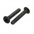 Uxcell 5pcs M5x30mm Flat Countersunk Head Hex Socket Left Hand Thread Bolt Din7991