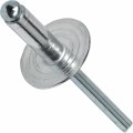 Large Flange Pop Rivets 1 8 X Aluminum Body Steel Mandrel Dome Head 4-2 Gap 063 125 Quantity 100 By Fastenere 