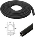 Black Bulb Type Gasket Weatherstrip For Windows And Doors 5 16 In Width 1 4 Backing 20 Ft Cre-20-a