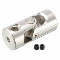Uxcell 3pcs 2mm To Inner Dia Rotatable Universal Steering Shaft U Joint Coupler L18xd8