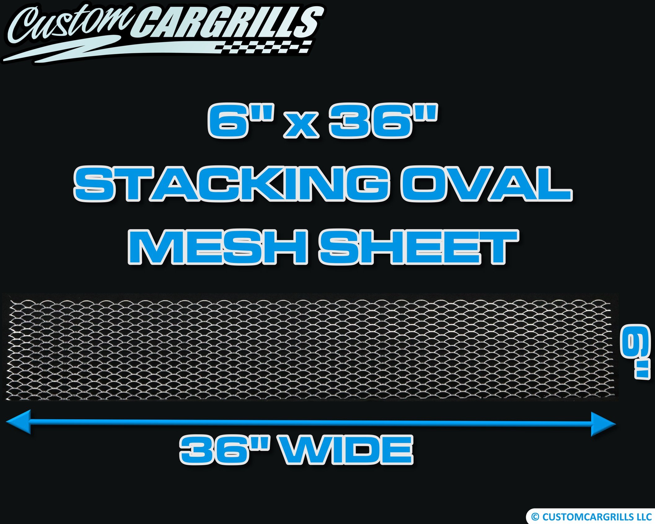 Ccg 6 X36 Stacking Oval Grill Mesh Sheet Silver