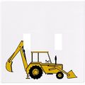 Backhoe Wallplate Switch Plate Cover 2 Gang Double 