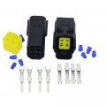 Cnlw 7 Sets Contain 2 3 4 6 8 10p 12p For 1 8mm Series Connector Male And Female Plug Automotive Waterproofs Xenon Lamp