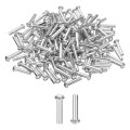 150 Pcs Brazier Head Solid Aluminum Rivets M4 Dia X 18mm Length Round Boat For Repairing Boats Machinery Aircraft Automobile 