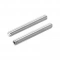 Uxcell 5pcs Hex Socket Grub Screw 1 4-20x2 304 Stainless Steel Head Set Screws Flat Point Bolt For Door Handles Light Fixture