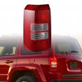 Astra Depot Left Taillight Assembly With 55w Bulb Replacement For 2008-2017 Jeep Patriot Outer Brake Turn Signal Reverse Tail 