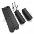 Smt-no Cut Frame Slider Protector Compatible With 2009 2010 2011 2012 Cbr 600rr Black B075vnblln