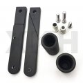 Smt-no Cut Frame Slider Protector Compatible With 2009 2010 2011 2012 Cbr 600rr Black B075vnblln