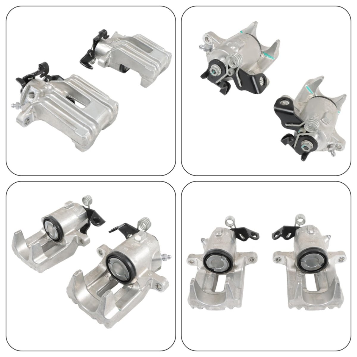 2x Rear Left And Right Brake Caliper Replacement For Tt Quattro Jetta 2000-2009 1j0615424b