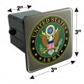 U S Army United States Eagle Logo Tow Trailer Hitch Cover Plug Insert