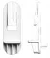 20pcs 5mm White Plastic Shelf Locking Support Clips For 1 2 Shelves 