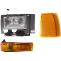 Passenger Side Headlight Assembly For Ford Explorer 1991 1992 1993 1994 Fo2503107 Halogen Clear Lens 615343464107 762405596075 