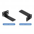 Uxcell Shelf Brackets 2pcs 63 X 145 Mm Cold Rolled Steel Floating Shelves With Screws Industrial L For Wood Table Bench Black