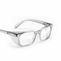 Rectangle Z87 1 Certified Safety Glasses Anti Fog Blue Light Blocking Uv Protection Charcoal Lbf Size
