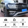 Obl Front Fog Lamp Strips Trim For Volkswagen Vw Atlas Teramont 2017-2019 Car Accessory Abs Chrome Exterior Light Decoration