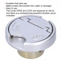 Qiilu Locking Gas Cap Tank Lock With 2 Keys Stainless Steel Parts Universal For Gy6 Scooter Motorcycle