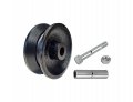 Casterhq Brand 3 X 1-1 4 Barn Door V-groove Cast Iron Wheel Kit 350 Lbs Capacity 