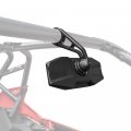 Kemimoto Rear View Center Mirror Compatible With Rzr For 1 75a Roll Bar 1000 Wide Angle Shatterproof Glass And 360 Adjustable