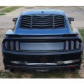Kuafu Rear Decklid Trim Panel Compatible With 2015-2023 Ford Mustang Gt Trunk Boot Cover Black
